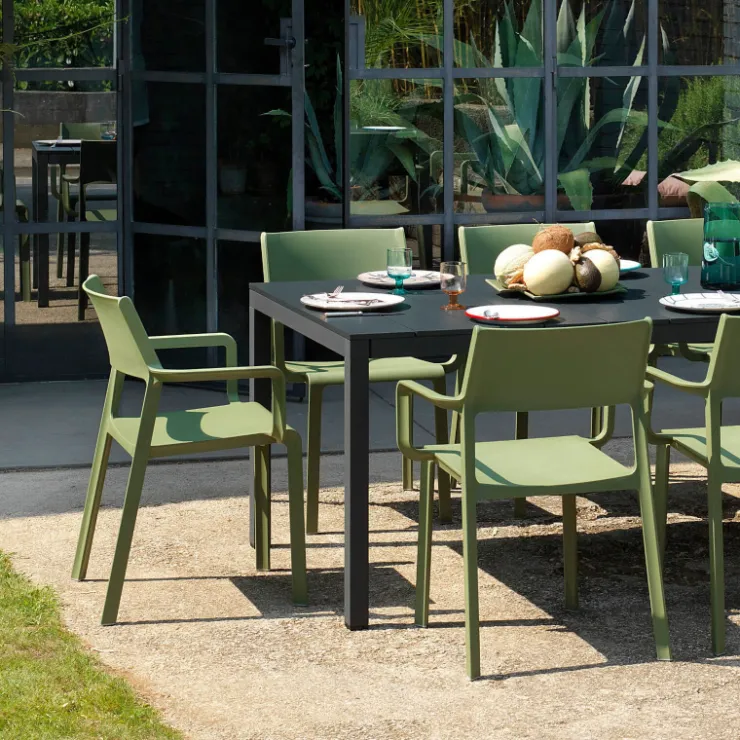 Chaise De Jardin|Fauteuil De Jardin*Trill Fauteuil de jardin empilable en polypropylène