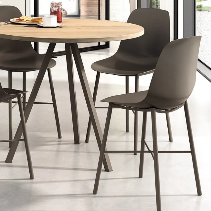 Perfecta Table De Cuisine|Table Pour Petit Espace*Triple Table ronde moderne en stratifié