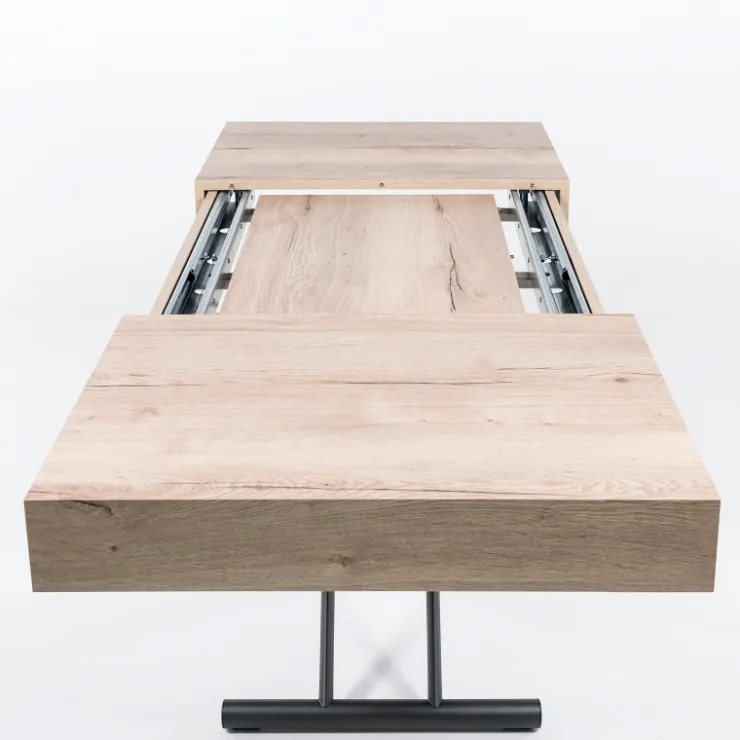 Altacom Table De Salon|Table Pour Petit Espace*Ulisse Table relevable en mélaminé avec allonges