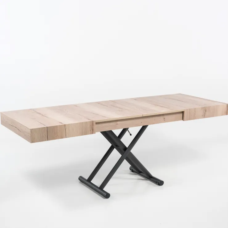 Altacom Table De Salon|Table Pour Petit Espace*Ulisse Table relevable en mélaminé avec allonges