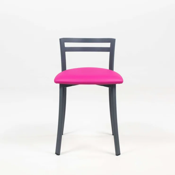 Carrier Chaise De Cuisine*Urane ® Chaise de cuisine avec dossier bas en métal fabriquée en France