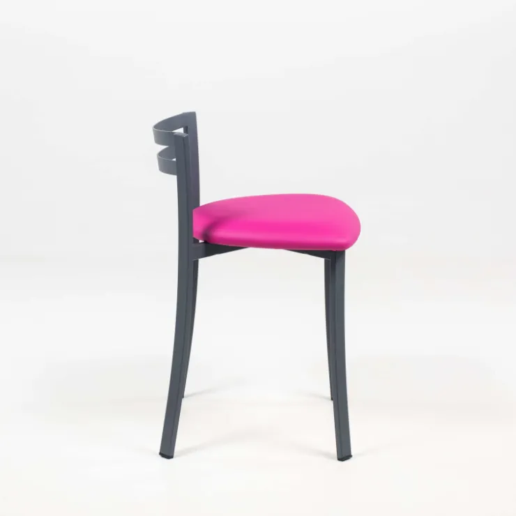 Carrier Chaise De Cuisine*Urane ® Chaise de cuisine avec dossier bas en métal fabriquée en France
