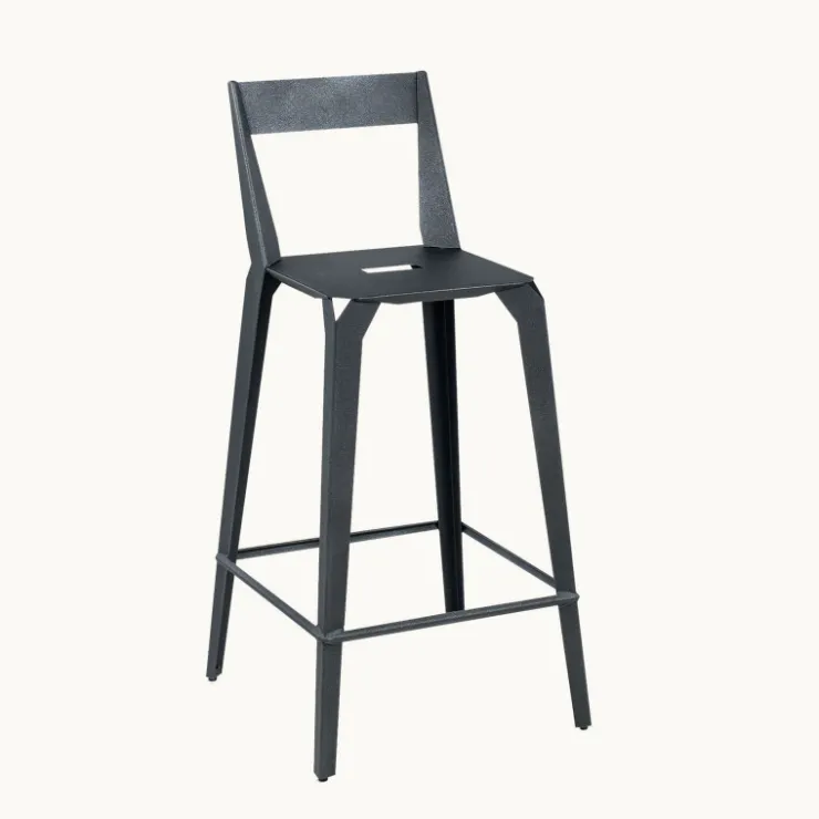 Carrier Tabouret De Bar (assise +/- 80 Cm)|Tabouret Snack (assise +/- 65 Cm)*Valence ® Tabouret snack industriel français en métal avec dossier