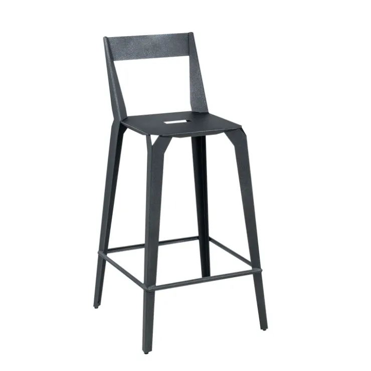 Carrier Tabouret De Bar (assise +/- 80 Cm)|Tabouret Snack (assise +/- 65 Cm)*Valence ® Tabouret snack industriel français en métal avec dossier
