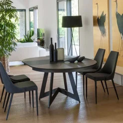 Altacom Table De Salle à Manger*Venus Table design ronde extensible en céramique