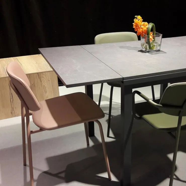 Perfecta Table De Cuisine|Table Pour Petit Espace*Vienna Table de cuisine carrée extensible pieds en métal
