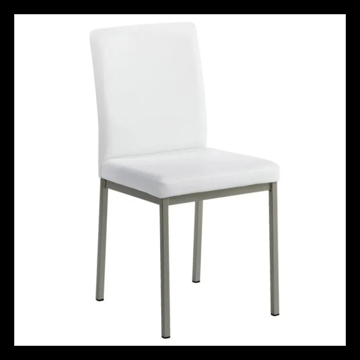 Perfecta Chaise De Cuisine|Chaise De Salle à Manger*Villa Chaise contemporaine en métal et revêtement simili