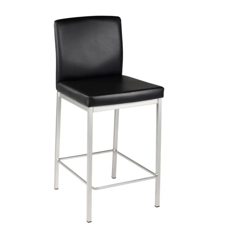 Perfecta Tabouret Snack (assise +/- 65 Cm)|Tabouret De Bar (assise +/- 80 Cm)*Villa Tabouret snack rembourré en simili et métal