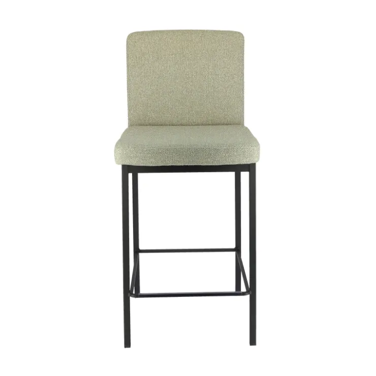 Perfecta Tabouret Snack (assise +/- 65 Cm)|Tabouret De Bar (assise +/- 80 Cm)*Villa Tabouret snack tissu avec pieds en métal