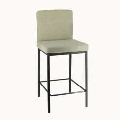 Perfecta Tabouret Snack (assise +/- 65 Cm)|Tabouret De Bar (assise +/- 80 Cm)*Villa Tabouret snack tissu avec pieds en métal