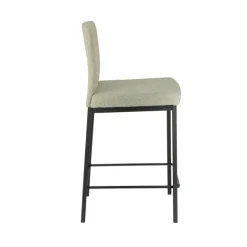 Perfecta Tabouret Snack (assise +/- 65 Cm)|Tabouret De Bar (assise +/- 80 Cm)*Villa Tabouret snack tissu avec pieds en métal