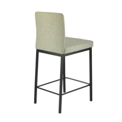 Perfecta Tabouret Snack (assise +/- 65 Cm)|Tabouret De Bar (assise +/- 80 Cm)*Villa Tabouret snack tissu avec pieds en métal