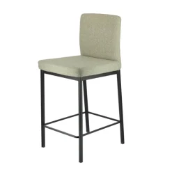 Perfecta Tabouret Snack (assise +/- 65 Cm)|Tabouret De Bar (assise +/- 80 Cm)*Villa Tabouret snack tissu avec pieds en métal