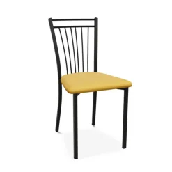 Perfecta Chaise De Salle à Manger*Viva Chaise contemporaine en métal et en tissu fabriquée en Belgique
