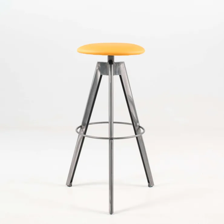 Carrier Tabouret De Bar (assise +/- 80 Cm)*Vérone ® Tabouret de bar pivotant sans dossier en synthétique et métal