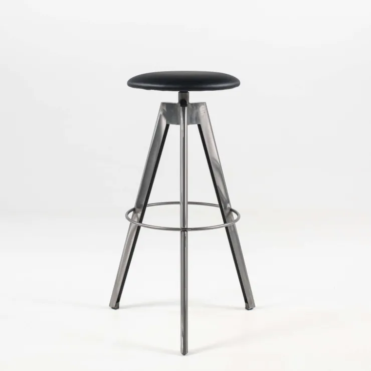 Carrier Tabouret De Bar (assise +/- 80 Cm)*Vérone ® Tabouret de bar pivotant sans dossier en synthétique et métal
