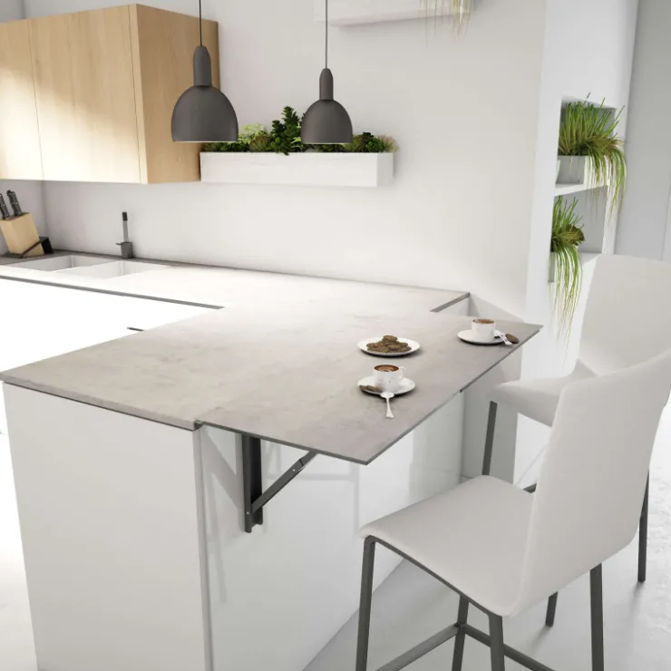 Cancio Table De Cuisine|Table Pour Petit Espace*Vulcano Table murale pliante en céramique