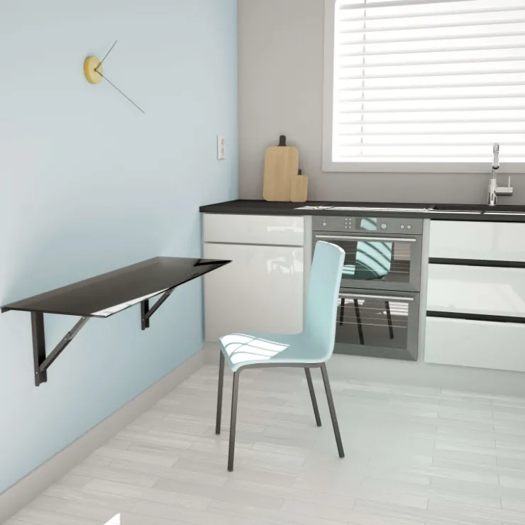 Cancio Table De Cuisine|Table Pour Petit Espace*Vulcano Table murale rabattable en verre