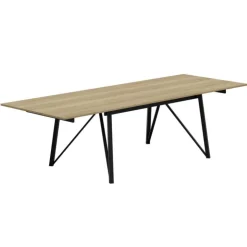 Perfecta Table De Salle à Manger*Wacko Table design industriel extensible avec pieds en métal