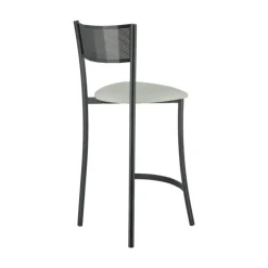 Carrier Tabouret Snack (assise +/- 65 Cm)|Tabouret De Bar (assise +/- 80 Cm)*Wasabi ® Tabouret haut assise en tissu et structure en métal fabrication française