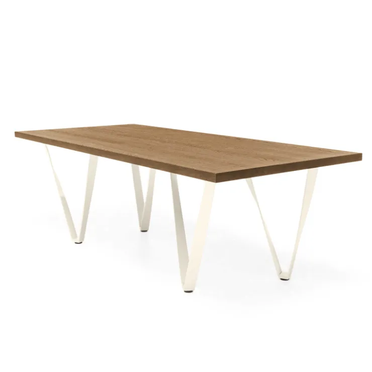 Tomasella Table De Salle à Manger*Wave Table design extensible avec pied en métal