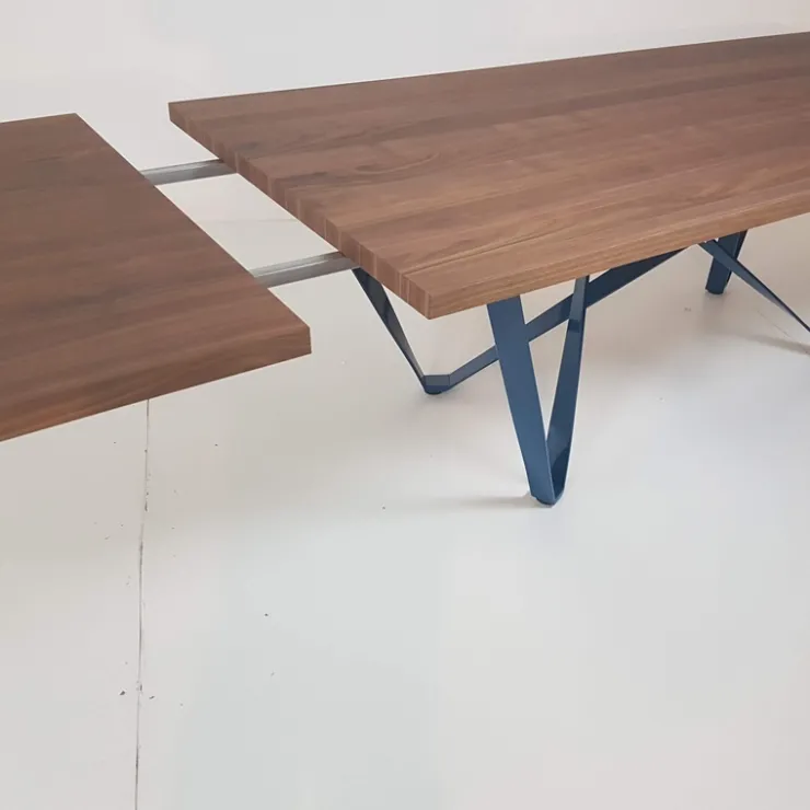Tomasella Table De Salle à Manger*Wave Table design extensible avec pied en métal