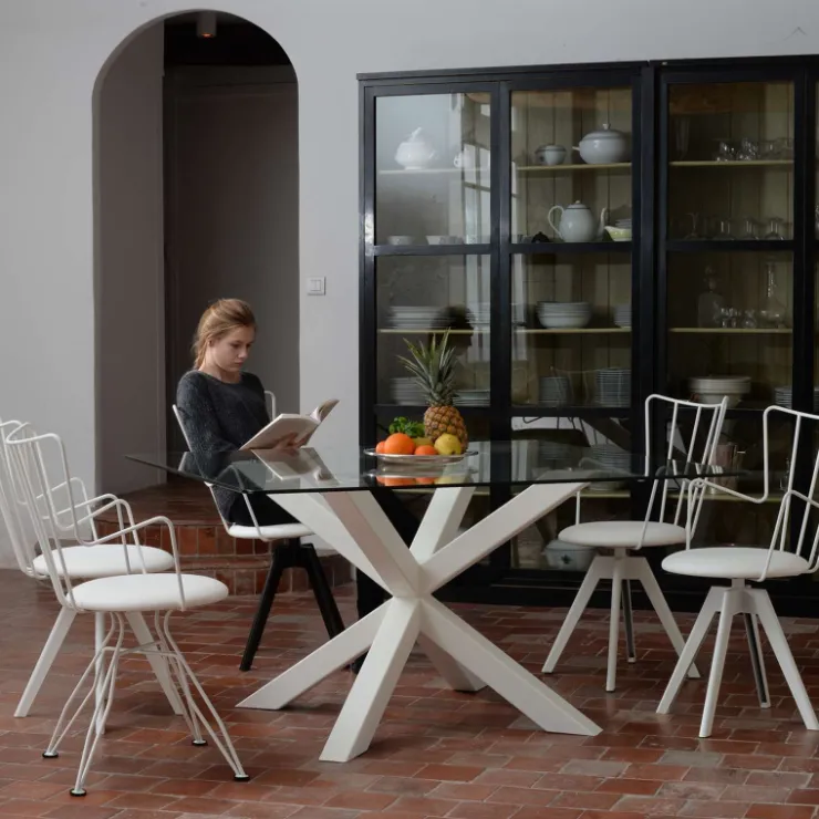 Carrier Chaise De Cuisine|Chaise De Salle à Manger*Well ® Chaise pivotante design en synthétique et métal