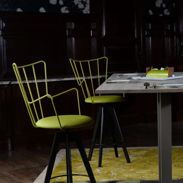 Carrier Tabouret De Bar (assise +/- 80 Cm)|Tabouret Snack (assise +/- 65 Cm)*Well ® Tabouret snack design pivotant en synthétique et métal