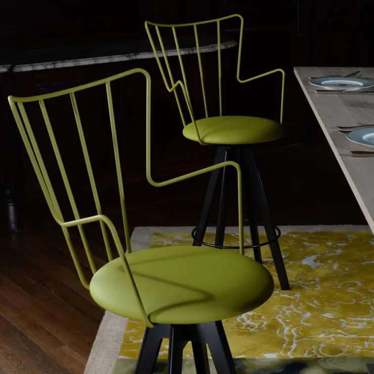 Carrier Tabouret De Bar (assise +/- 80 Cm)|Tabouret Snack (assise +/- 65 Cm)*Well ® Tabouret snack design pivotant en synthétique et métal