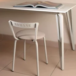Carrier Chaise De Cuisine|Chaise Salon*Xoxo ® Chaise pour enfant française en métal avec assise rembourrée