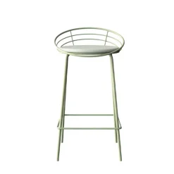 Carrier Tabouret Hauteur Sur-mesure|Tabouret Snack (assise +/- 65 Cm)*Yaël ® Tabouret haut français rembourré en métal et simili
