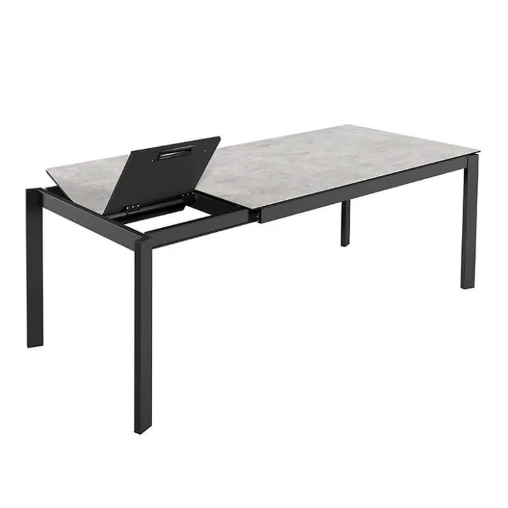 Cancio Table De Salle à Manger*Zenit Table en céramiqueextensible avec pieds en métal