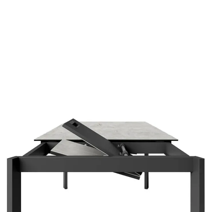 Cancio Table De Salle à Manger*Zenit Table en céramiqueextensible avec pieds en métal