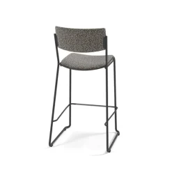 Perfecta Tabouret Snack (assise +/- 65 Cm)|Tabouret De Bar (assise +/- 80 Cm)*Zoom Tabouret snack moderne en tissu pieds traîneau