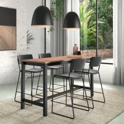 Perfecta Tabouret Snack (assise +/- 65 Cm)|Tabouret De Bar (assise +/- 80 Cm)*Zoom Tabouret snack moderne en tissu pieds traîneau