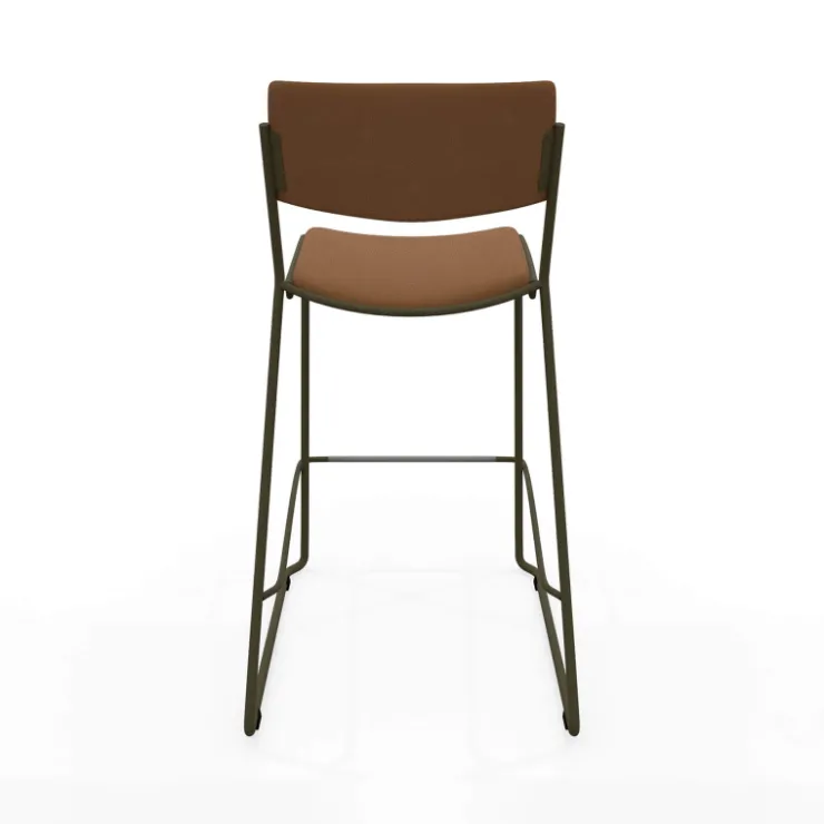 Perfecta Tabouret Snack (assise +/- 65 Cm)*Zoom Tabouret snack moderne en simili avec pieds en traîneau
